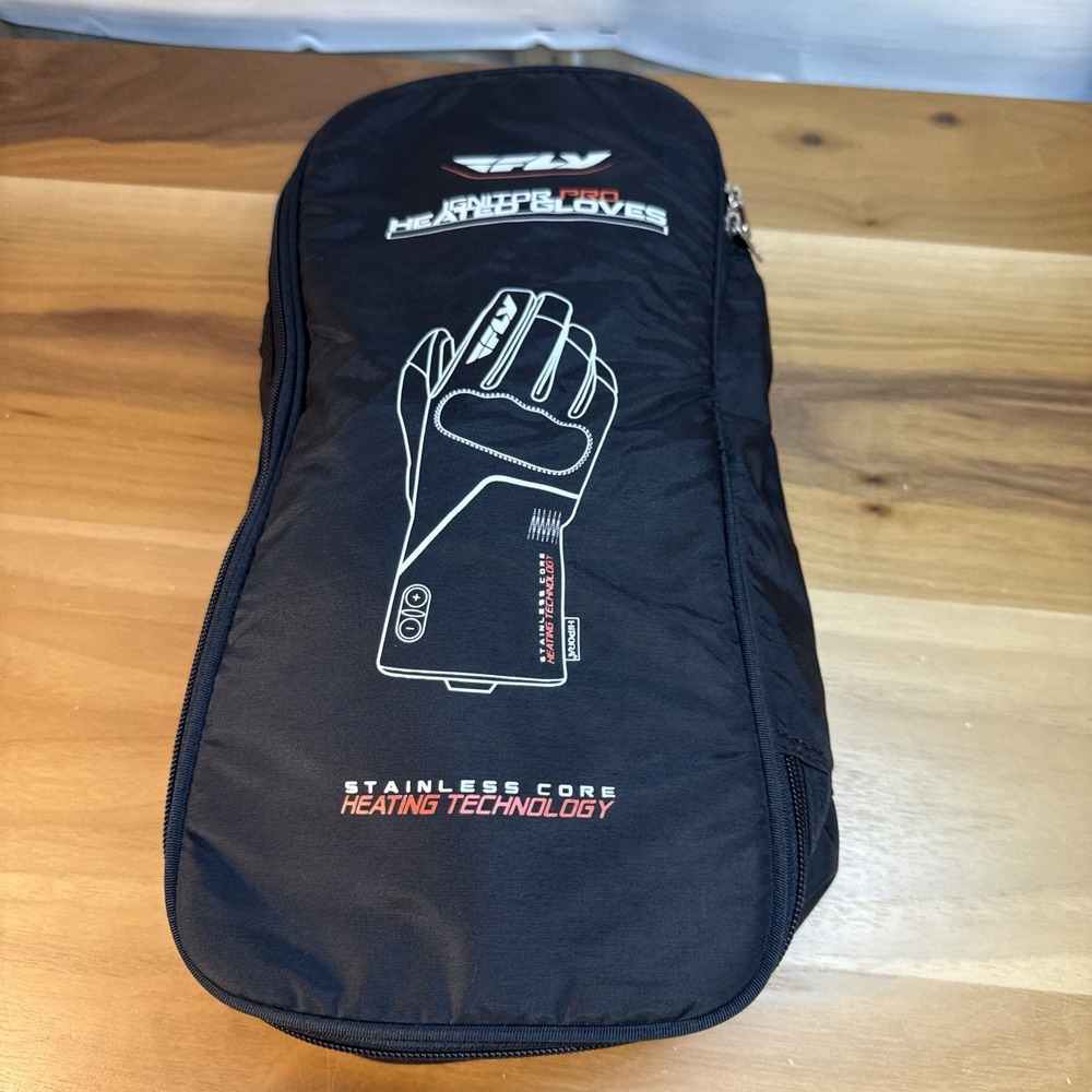Fly Racing Ignitor Pro Heated Street Motorcycle Gloves Sz XL Black (no Charger)